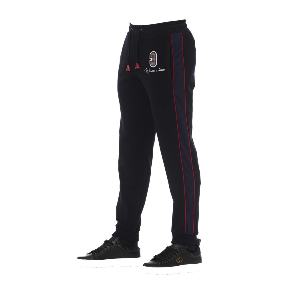 Trussardi Schwarz Baumwolle Männer Sport Hose