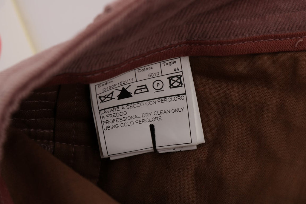 Ermanno Scervino Gekürzte Freizeithose aus rosa Samt