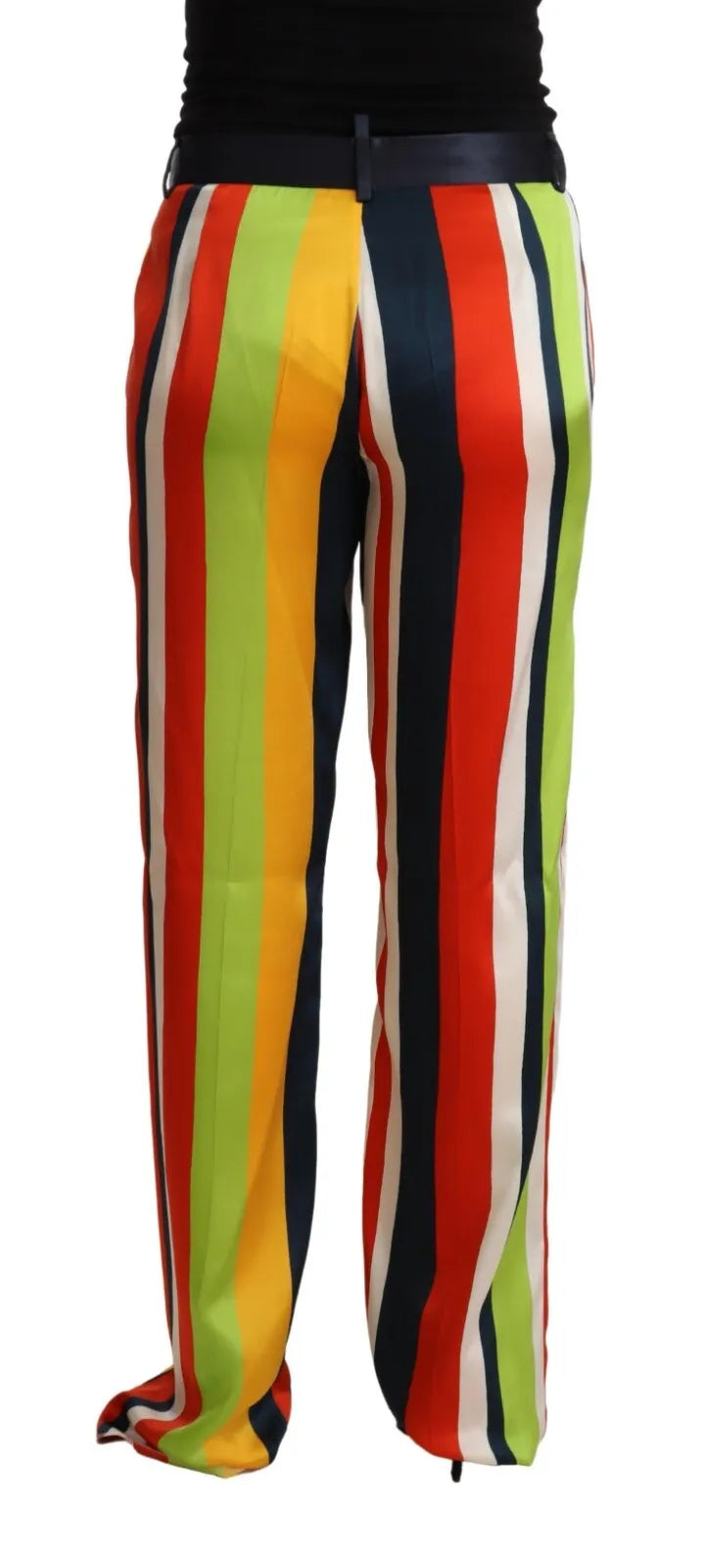 Dsquared² Mehrfarbig gestreifte Mid Waist Straight Pants