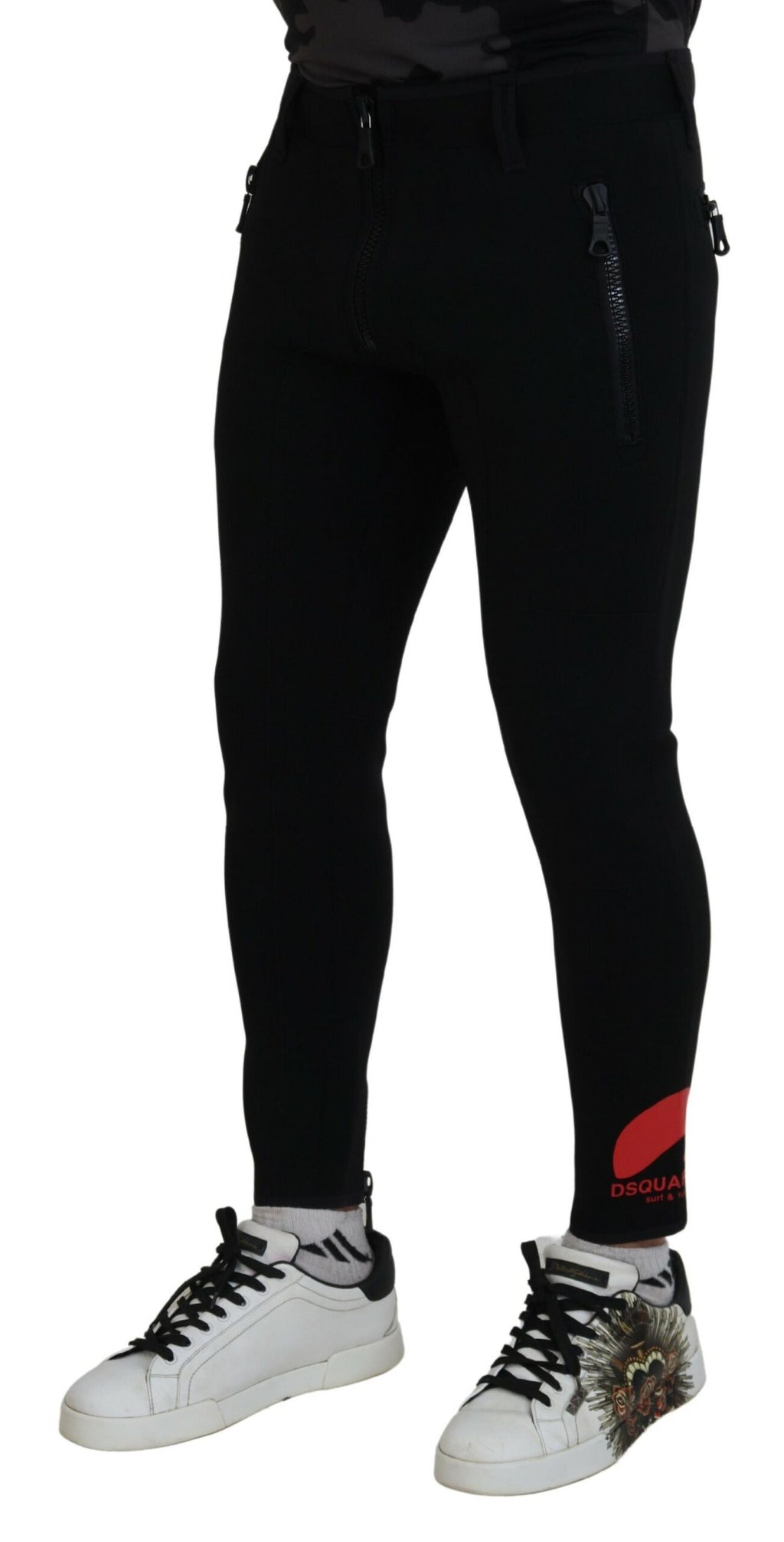 Dsquared² Rücken Polyamid Slim Fit Hose mit Logodruck