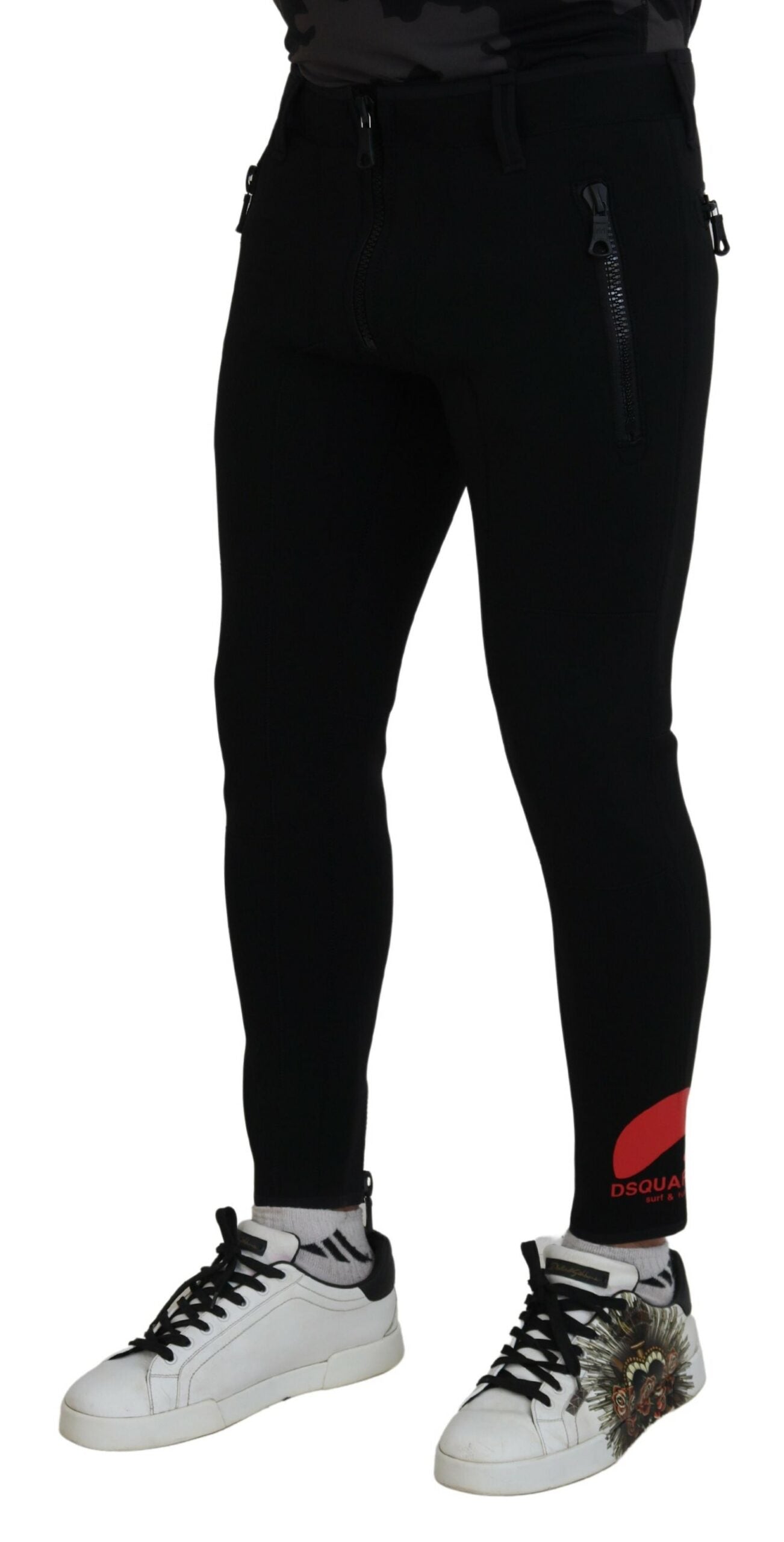 Dsquared² Rücken Polyamid Slim Fit Hose mit Logodruck