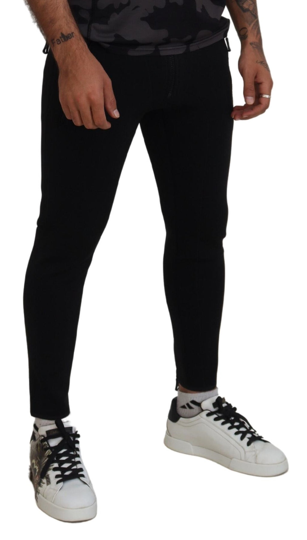 Dsquared² Rücken Polyamid Slim Fit Hose mit Logodruck