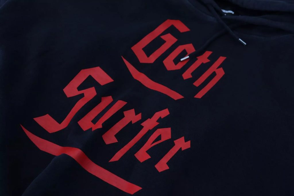 Dsquared² Schwarzer Baumwollpullover mit Kapuze, bedruckt, Herrenpullover