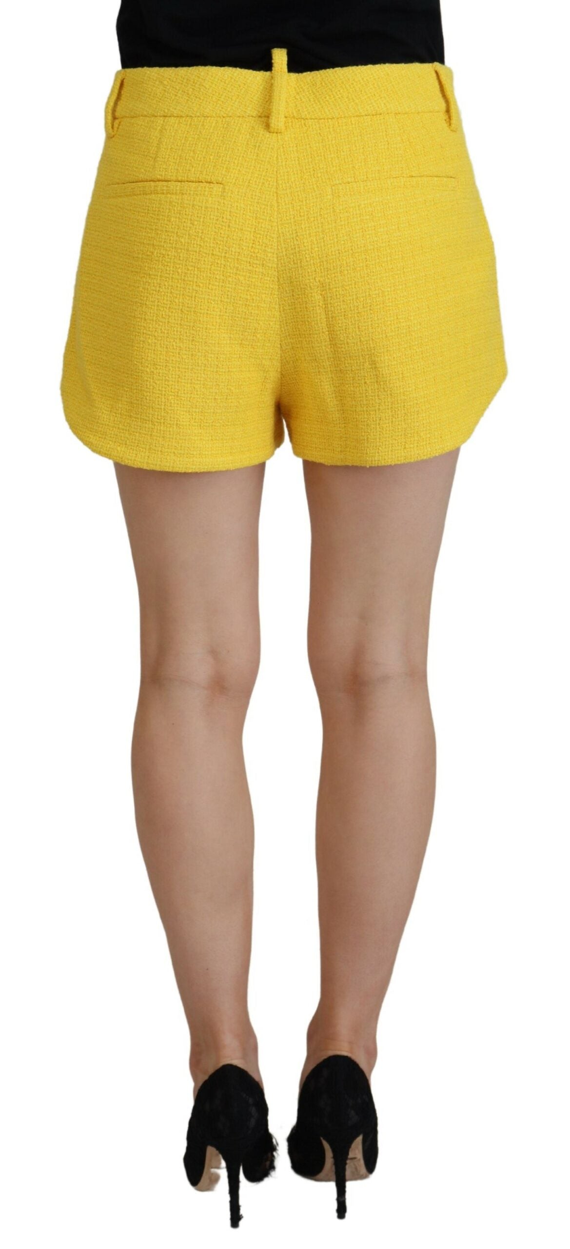 Dsquared² Yellow Peak Zweireiher Anzug Blazer Kurzes Set