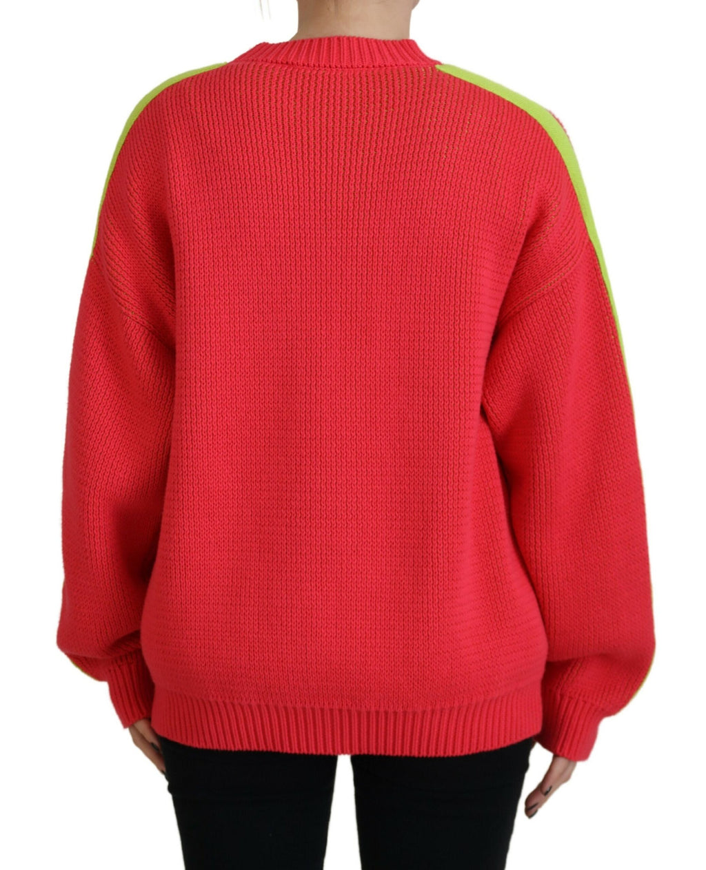 Dsquared² Multicolor Baumwollpullover mit Rundhalsausschnitt und Strickmuster