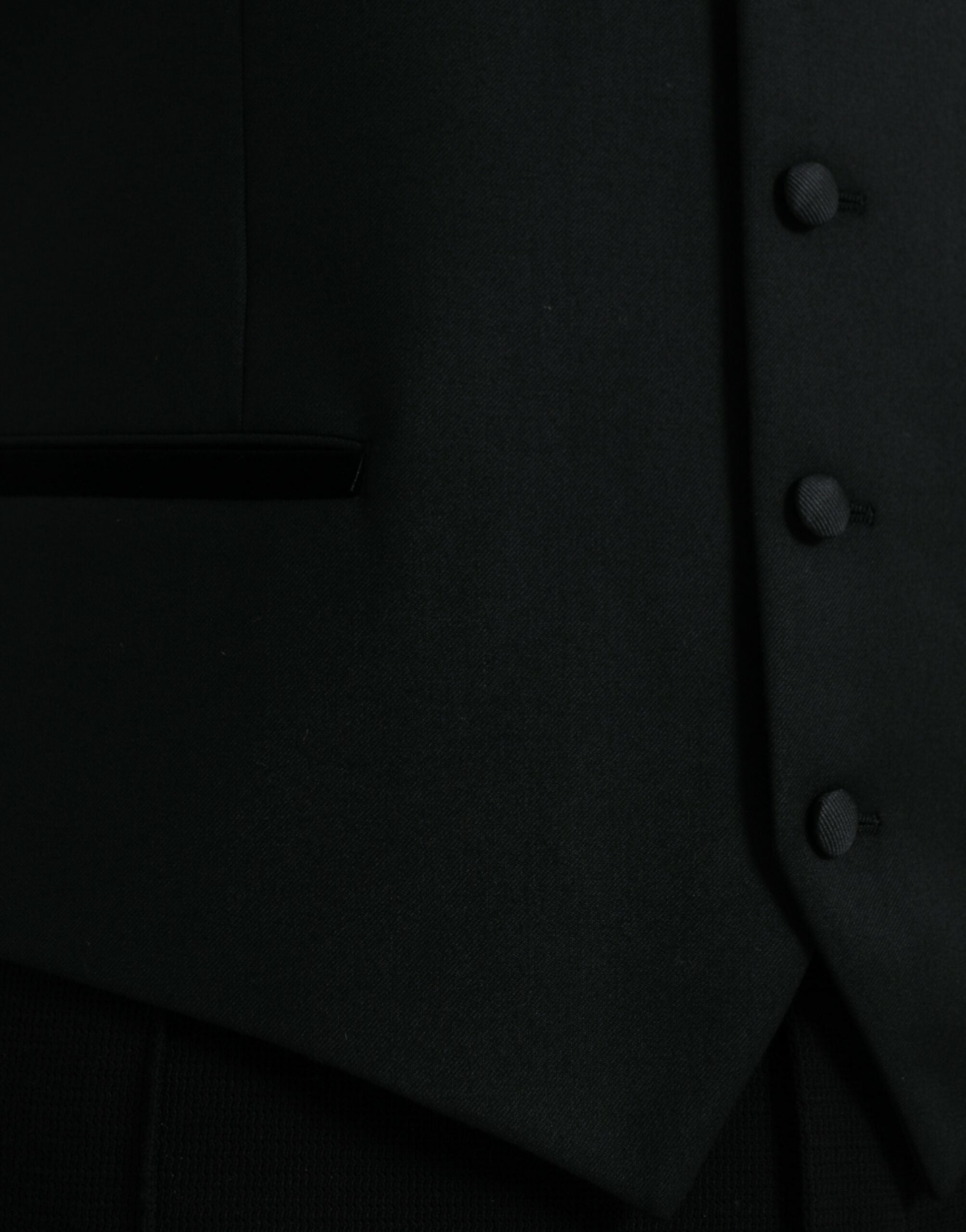 Dolce & Gabbana Schwarze Seidenweste Kleid Formelle Weste