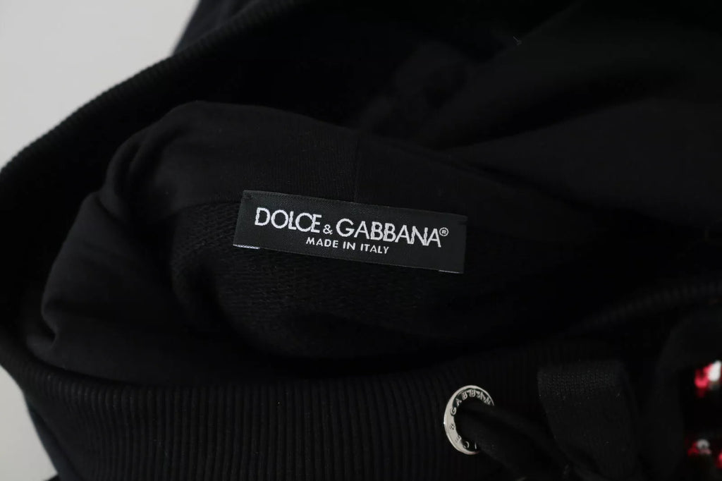 Dolce & Gabbana DG Pailletten Pullover mit Kapuze