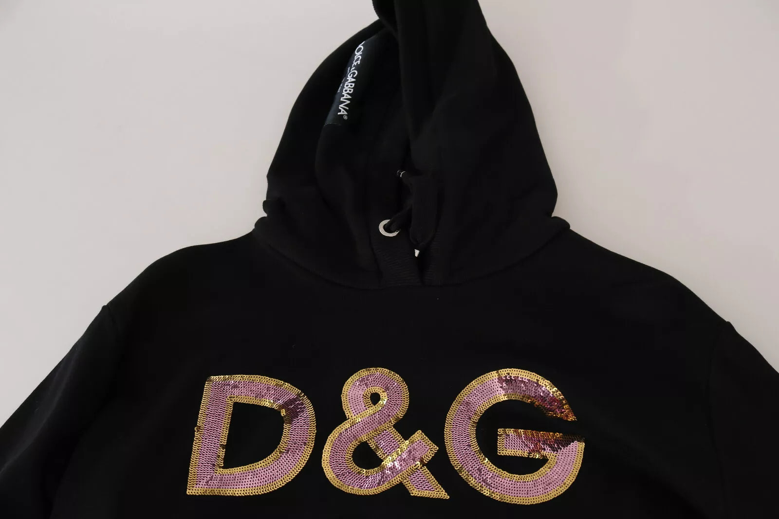 Dolce & Gabbana DG Pailletten Pullover mit Kapuze