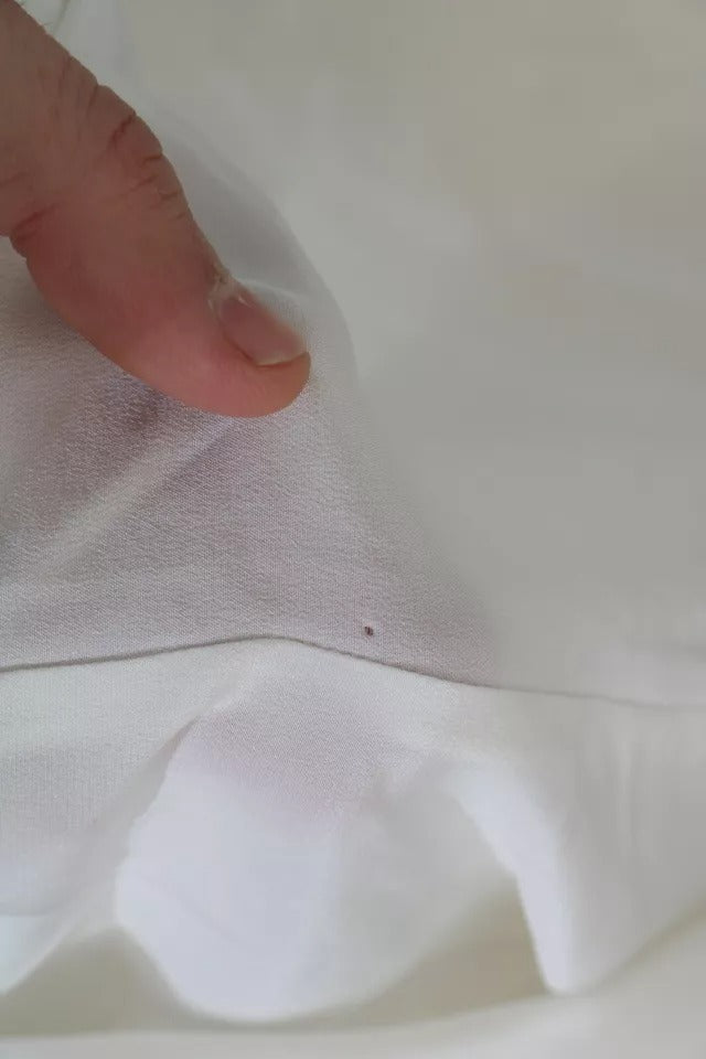 Dolce & Gabbana Off White Scarfneck Long Sleeves Bluse Seidenoberteil