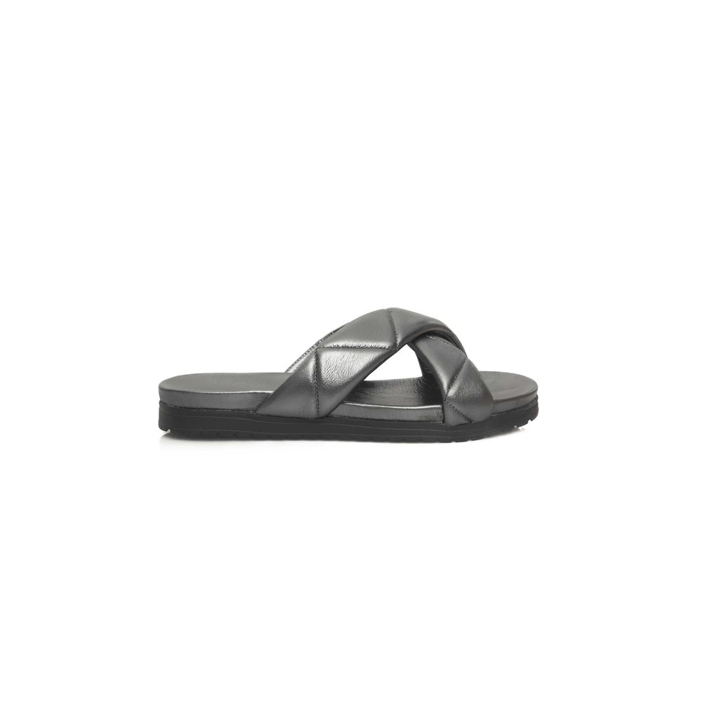 Cerruti 1881 Graue Lammfell Damen Sandale