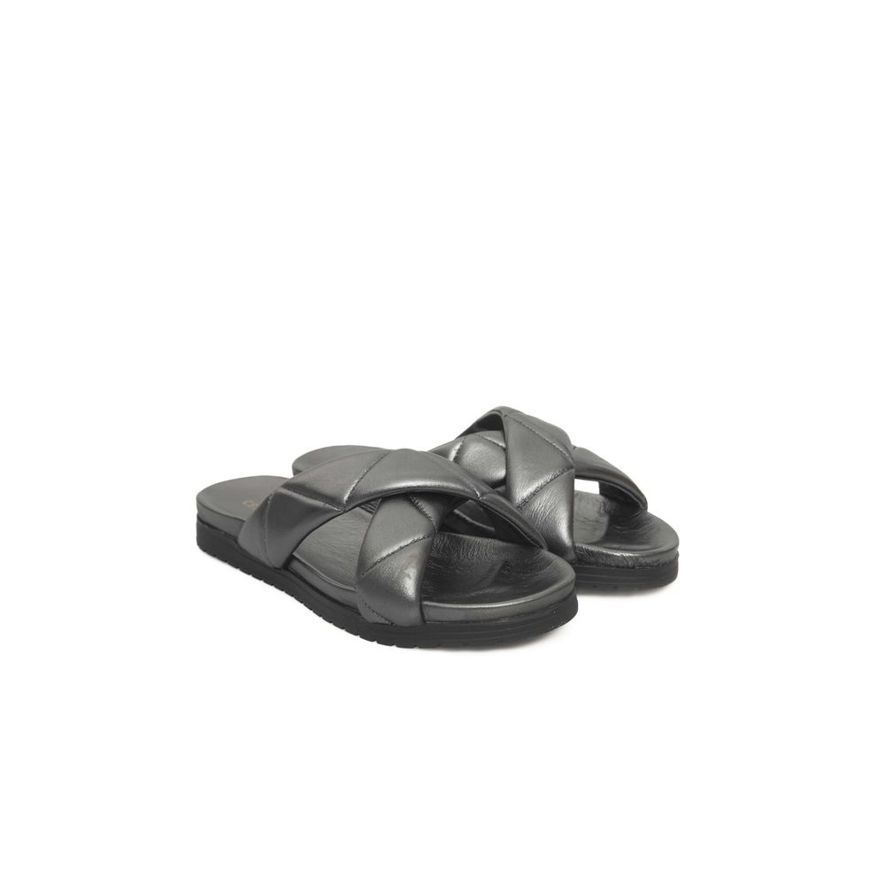 Cerruti 1881 Graue Lammfell Damen Sandale