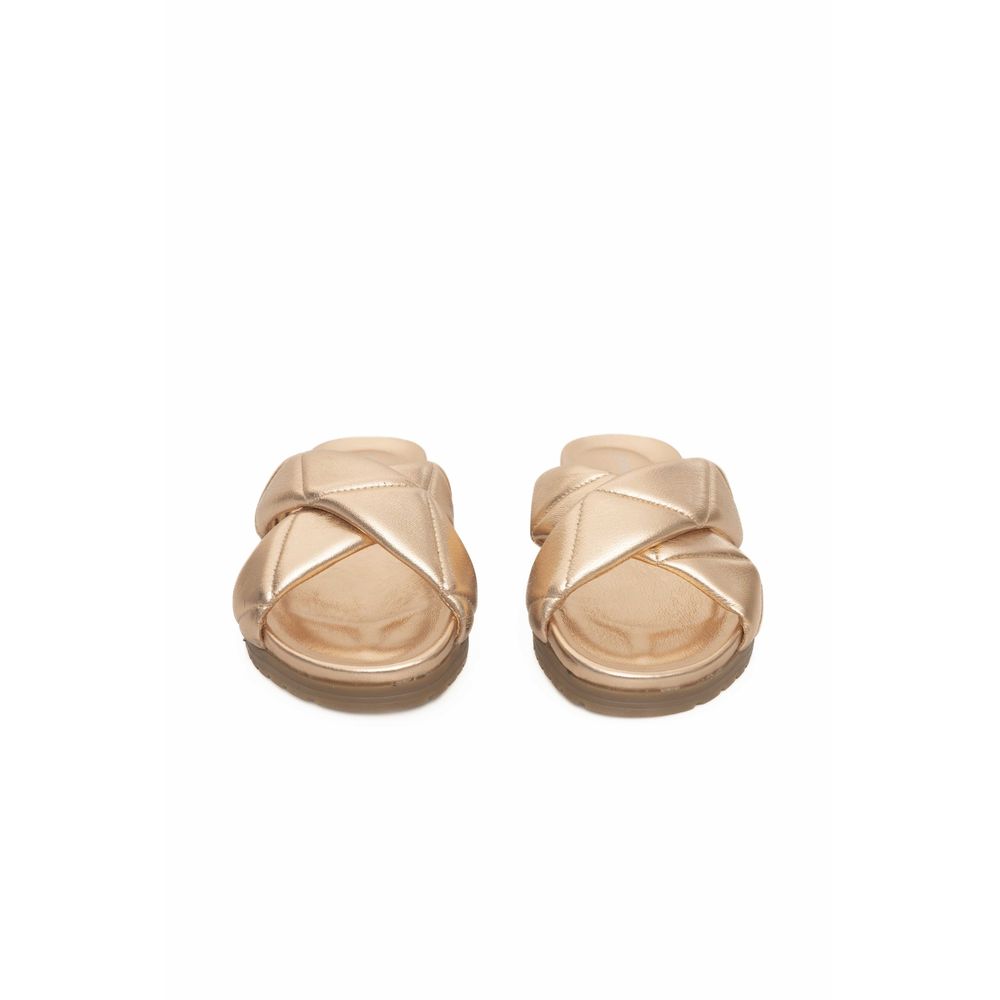 Cerruti 1881 Beige Lammfell Damen Sandale