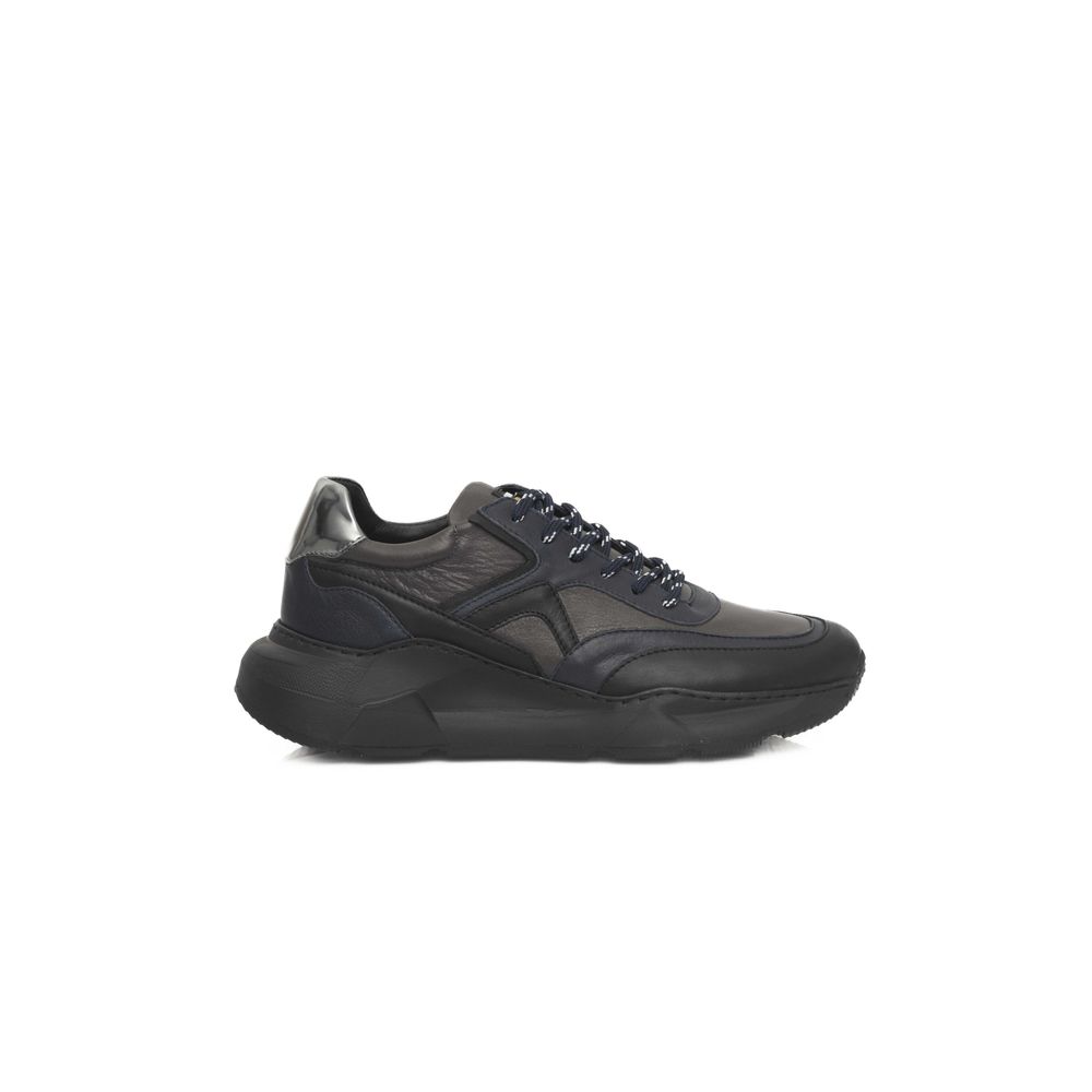 Cerruti 1881 Blaues Rindsleder Herren Sneaker