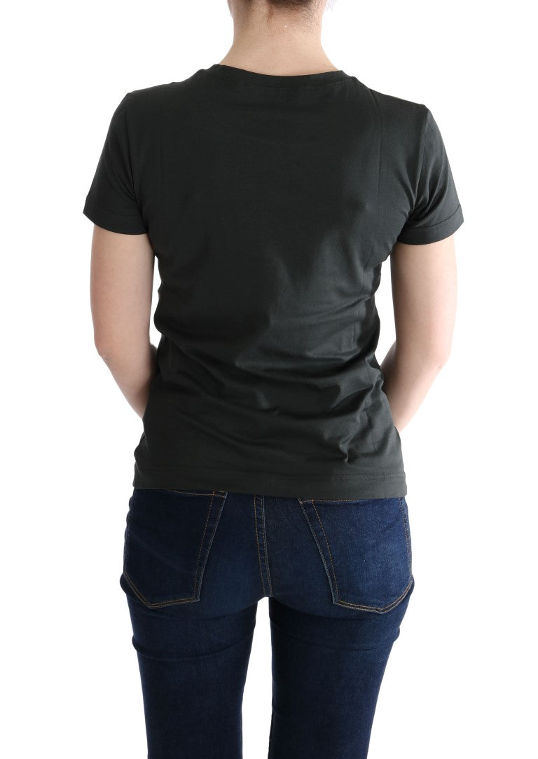 Dolce & Gabbana Grünes Baumwolle 2017 Motiv T-Shirt