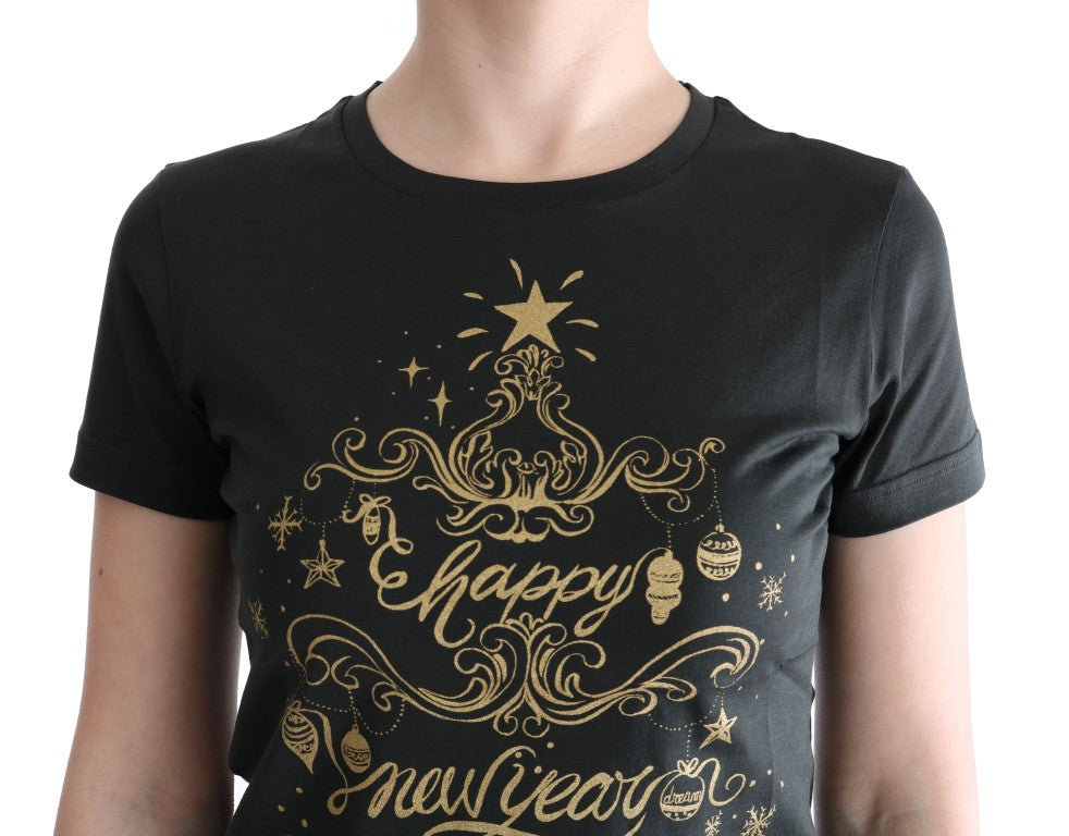 Dolce & Gabbana Grünes Baumwolle 2017 Motiv T-Shirt