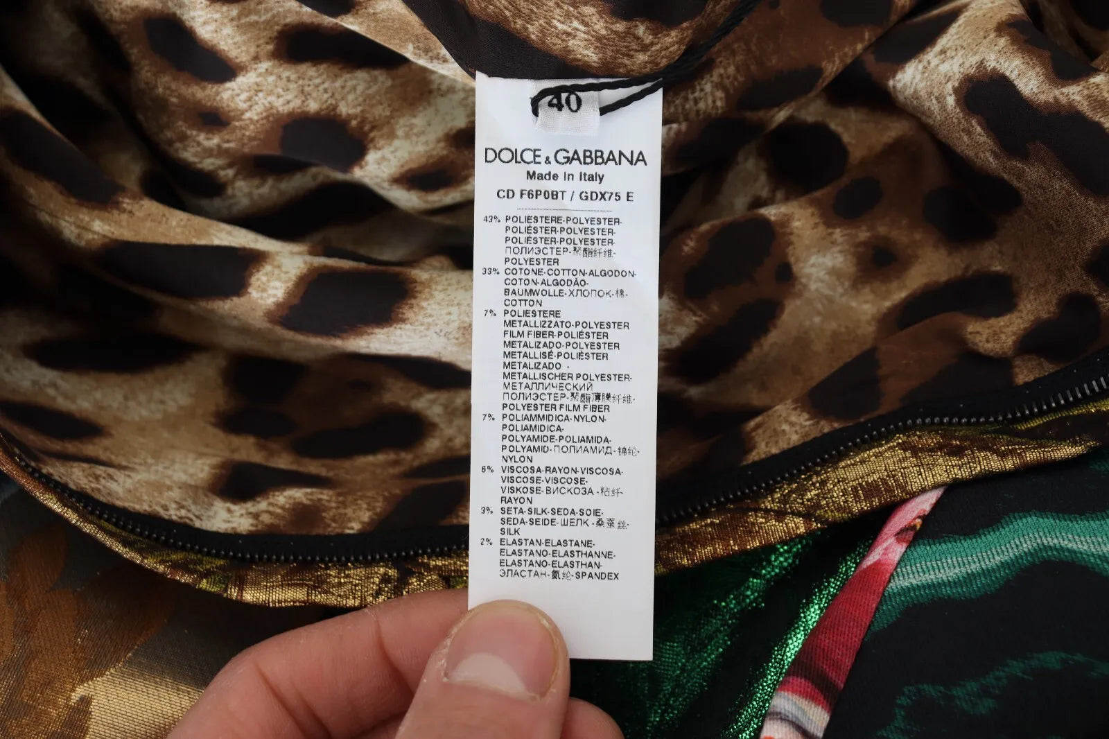 Dolce & Gabbana Mehrfarbiges Jacquard-Patchwork-Shift-Minikleid