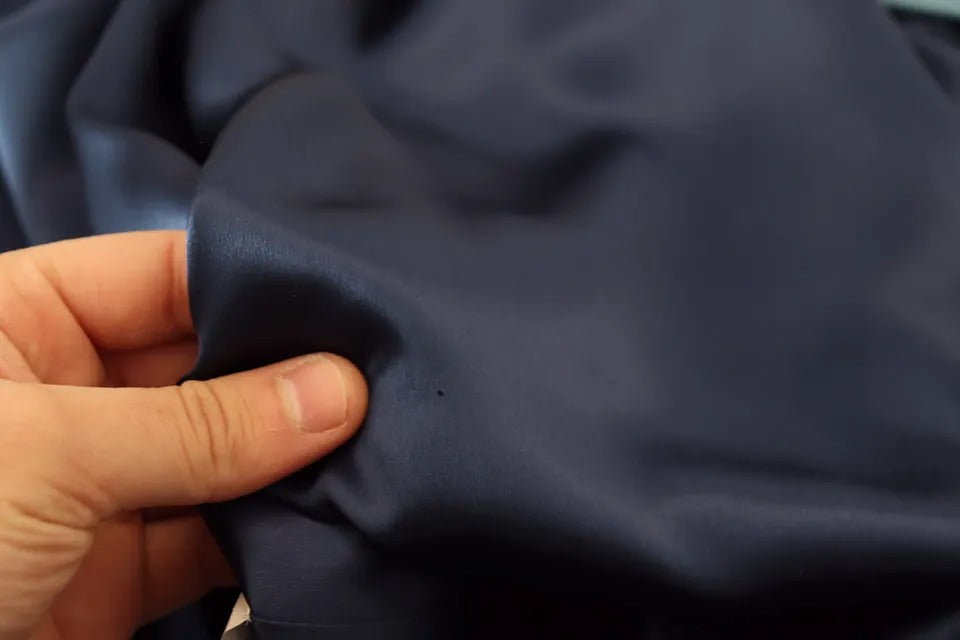 Dolce & Gabbana Blauer Satin-Seiden-Taillengürtel Robe Jacket