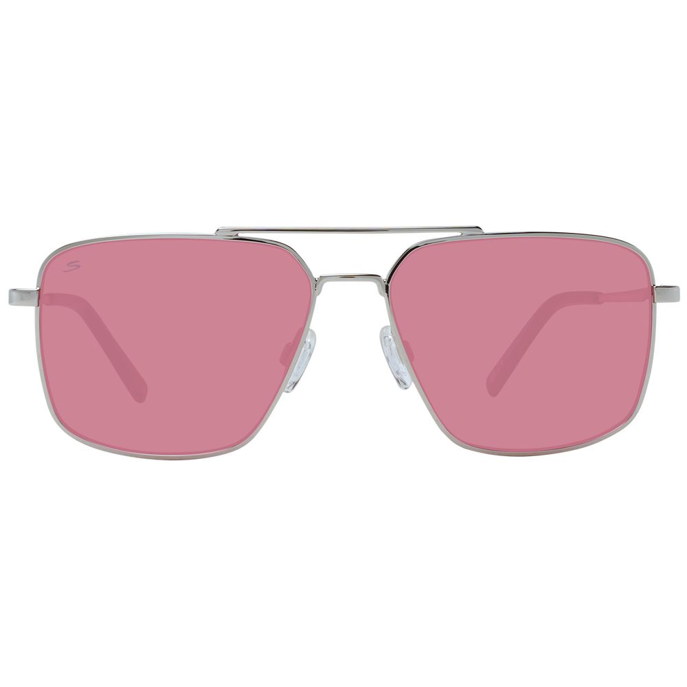 Serengeti Silberne Metall-Sonnenbrille