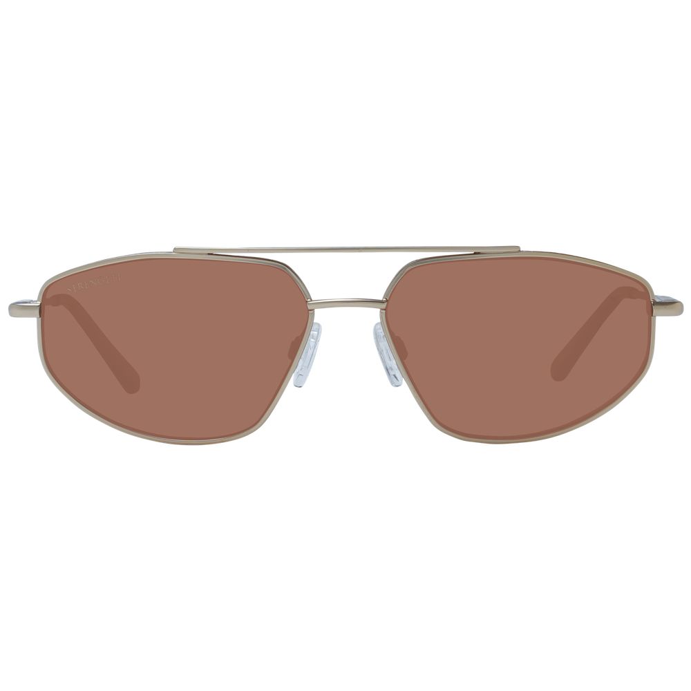 Serengeti Goldene Metall-Sonnenbrille