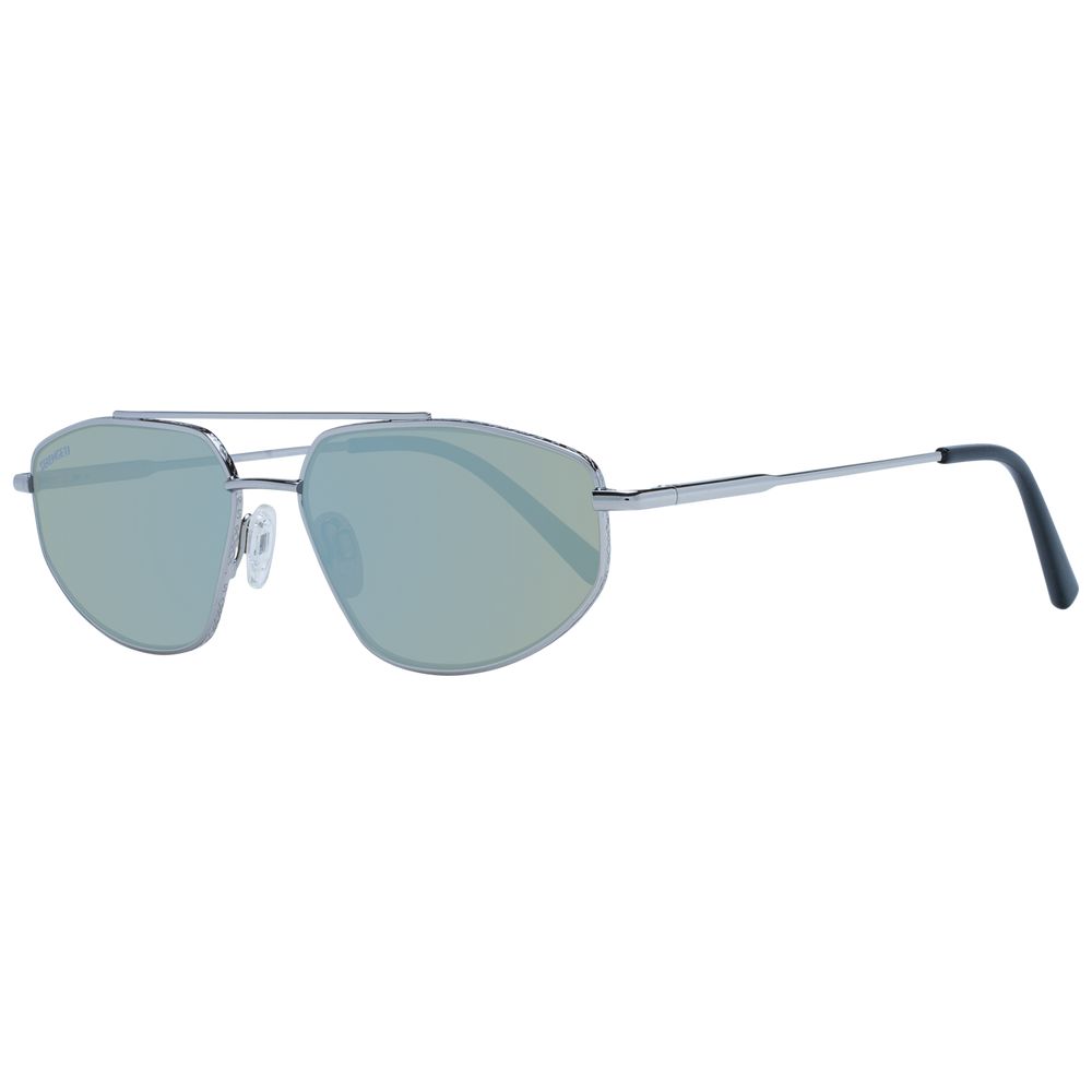 Serengeti Silberne Metall-Sonnenbrille