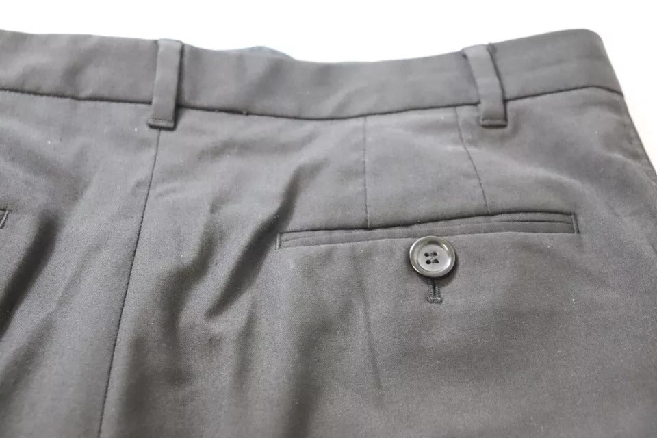 Dolce & Gabbana Schwarze konisch zulaufende Hose mit hoher Taille