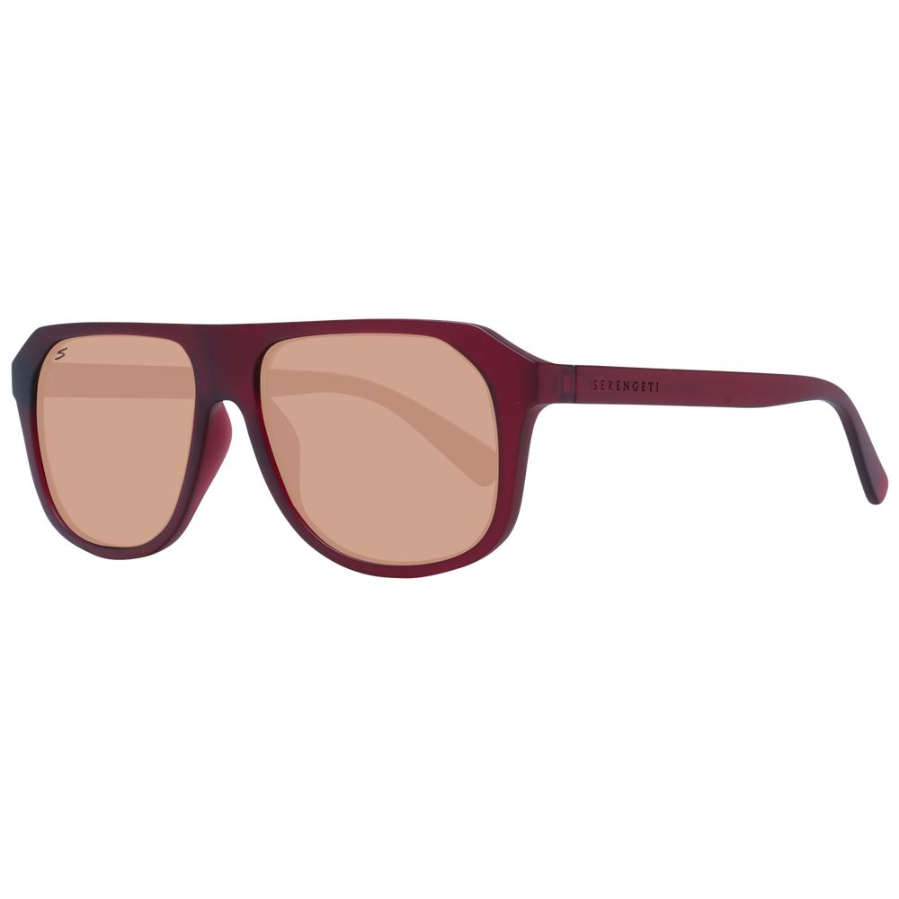 Serengeti Burgunderfarbene Sonnenbrille aus Eco-Nylon