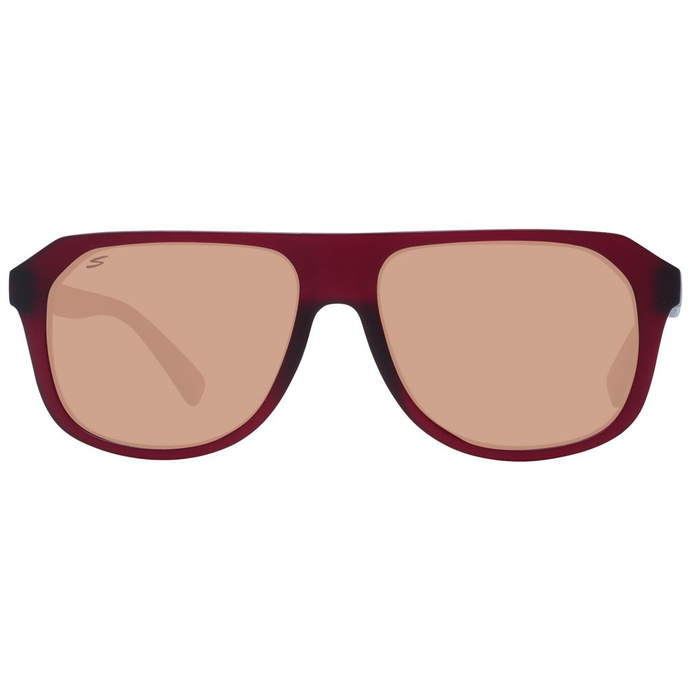 Serengeti Burgunderfarbene Sonnenbrille aus Eco-Nylon
