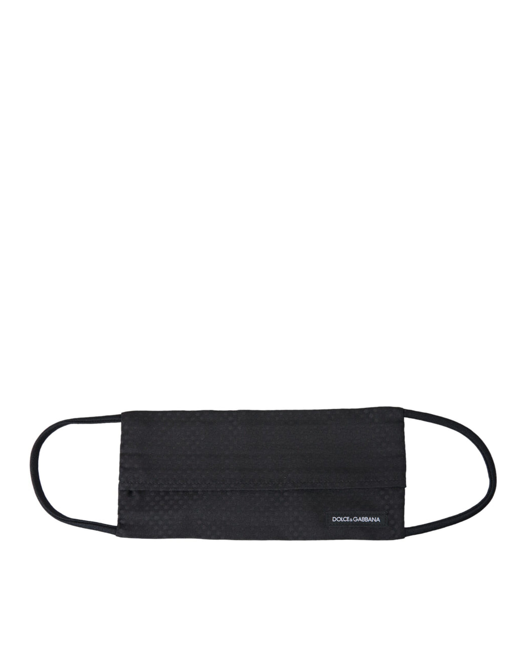 Dolce & Gabbana Schwarz 100% Seide Verstellbare Krawatte Gesichtsmaske