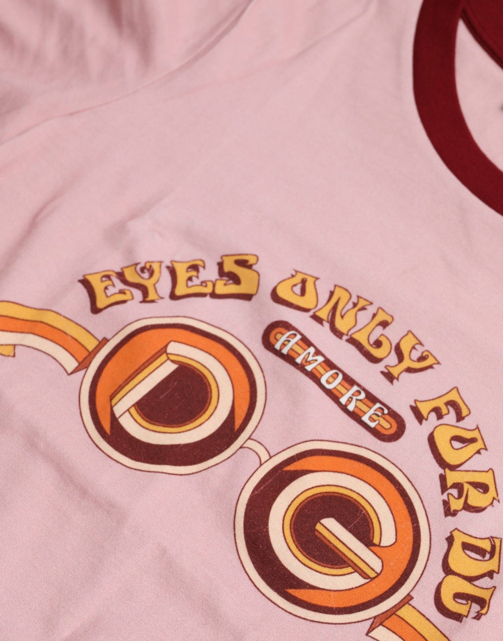 Dolce & Gabbana Rosa Baumwoll-T-Shirt mit kurzen Ärmeln und Rundhalsausschnitt