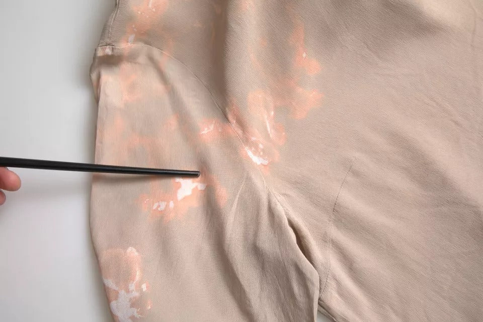 Dolce & Gabbana Brauner Rundhalsausschnitt Kurzärmeliges Blusentop