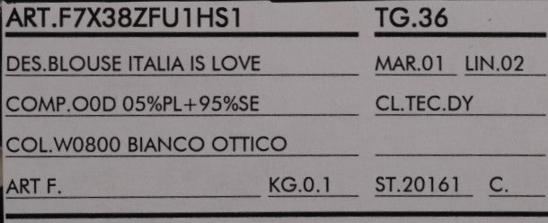 Dolce & Gabbana Weißes Seiden-T-Shirt ITALIA IS LOVE Bluse