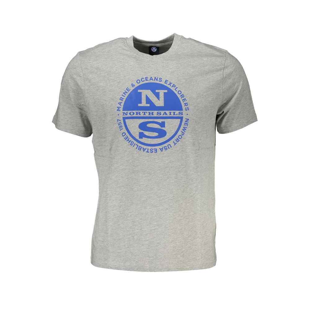 North Sails T-Shirt aus grauer Baumwolle