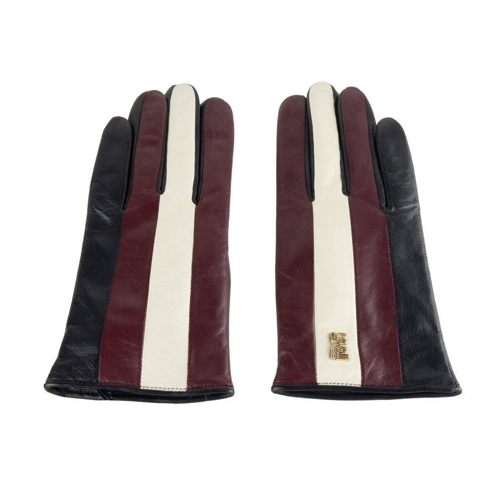 Cavalli Class Schwarzes Lammfell Frauen Handschuh