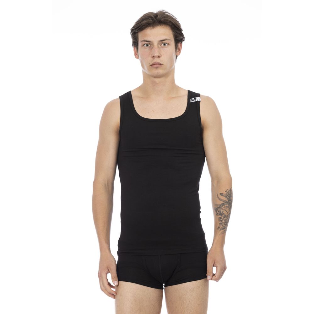 Bikkembergs Schwarzes Baumwoll-Tanktop für Herren
