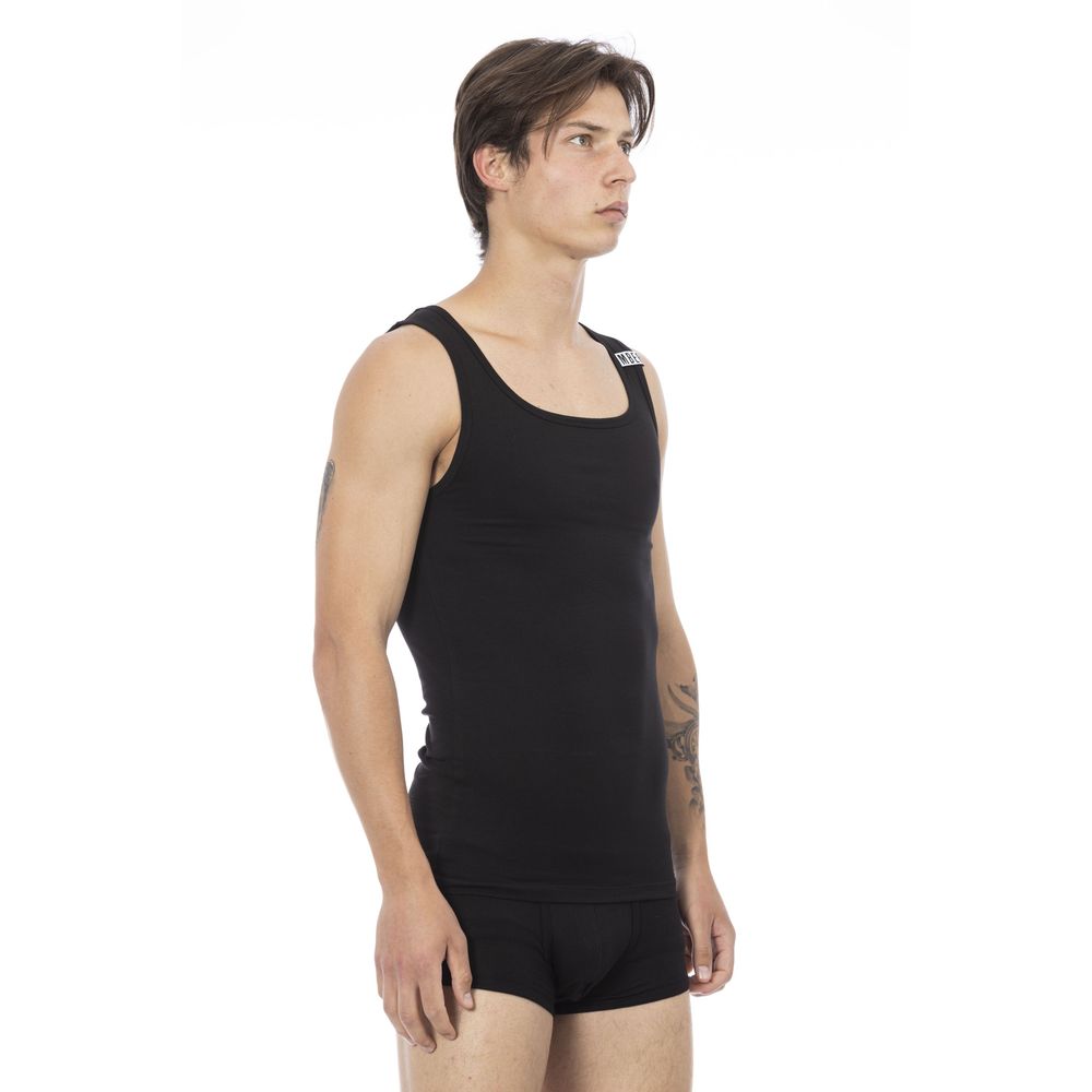 Bikkembergs Schwarzes Baumwoll-Tanktop für Herren