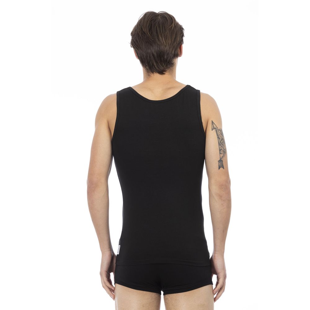 Bikkembergs Schwarzes Baumwoll-Tanktop für Herren
