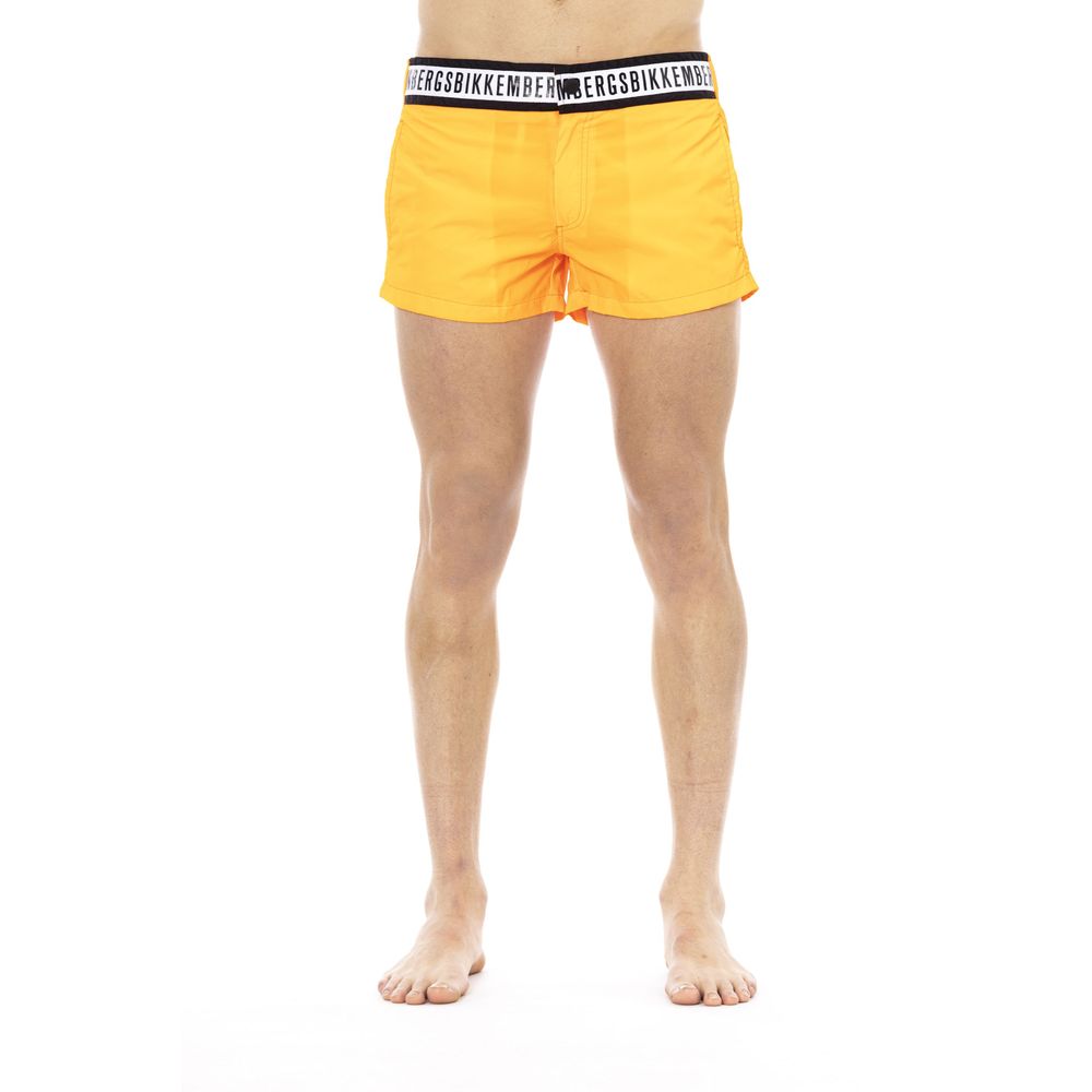 Bikkembergs Orange Polyamid-Badehose für Herren