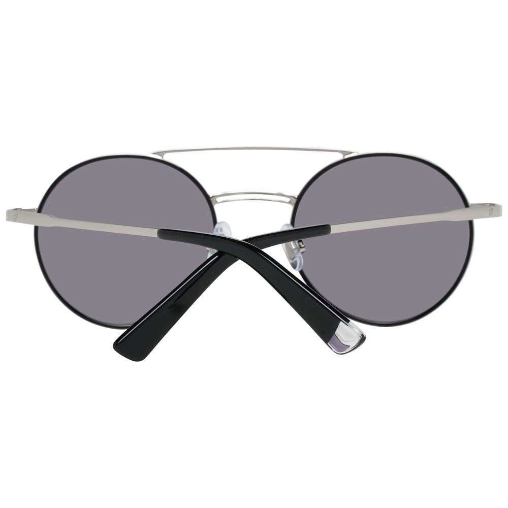 Web Silberne Metall-Sonnenbrille
