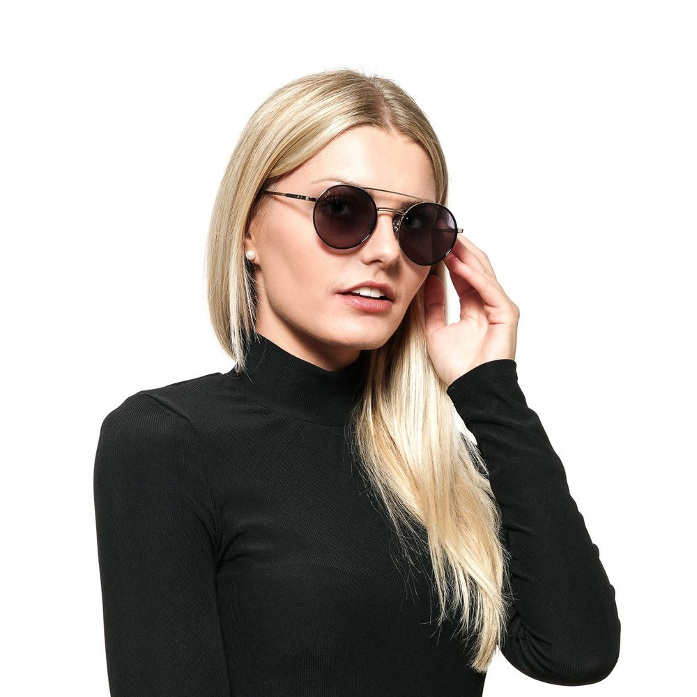 Web Silberne Metall-Sonnenbrille