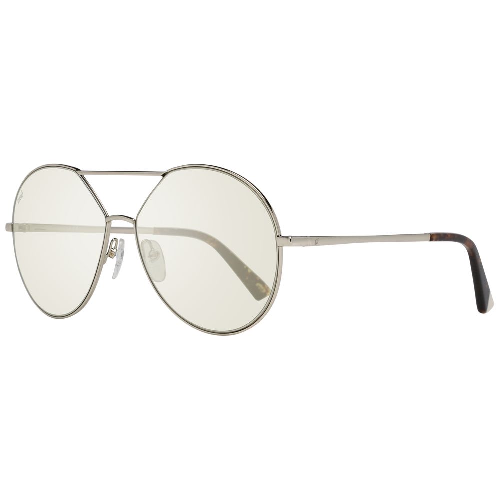 Web Goldfarbene Sonnenbrille mit Metallrahmen