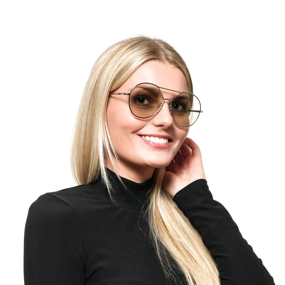Web Goldfarbene Sonnenbrille mit Metallrahmen