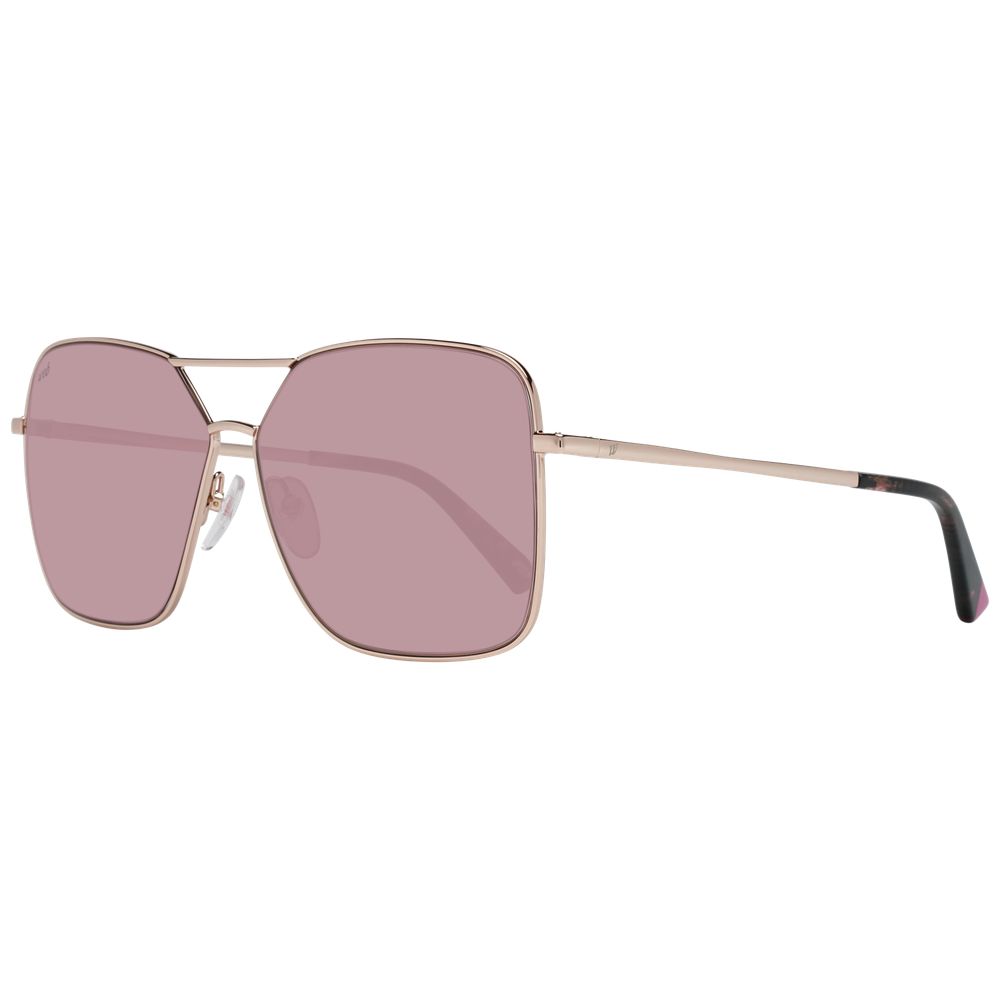 Web Sonnenbrille aus Roségold-Metall