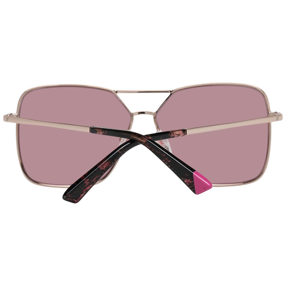 Web Sonnenbrille aus Roségold-Metall