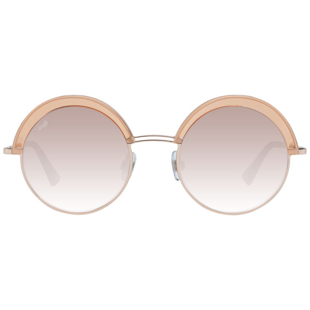 Web Sonnenbrille aus Roségold, Metall und Kunststoff