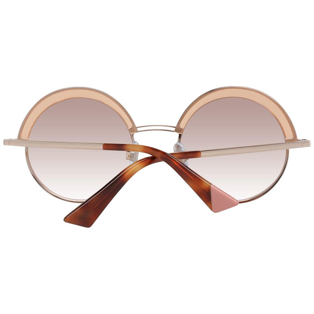 Web Sonnenbrille aus Roségold, Metall und Kunststoff