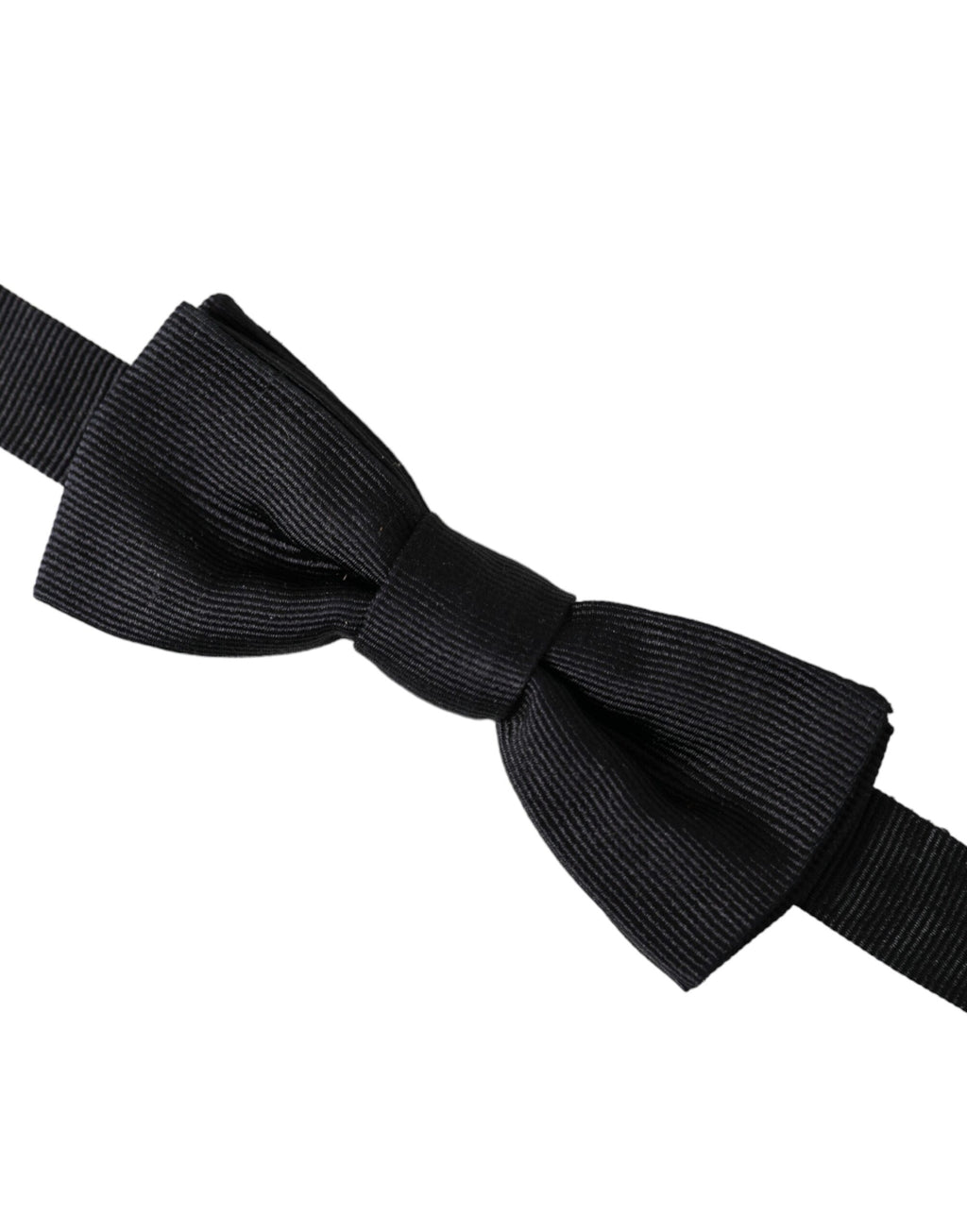 Dolce & Gabbana Schwarze Seide Verstellbare Hals Männer Fliege