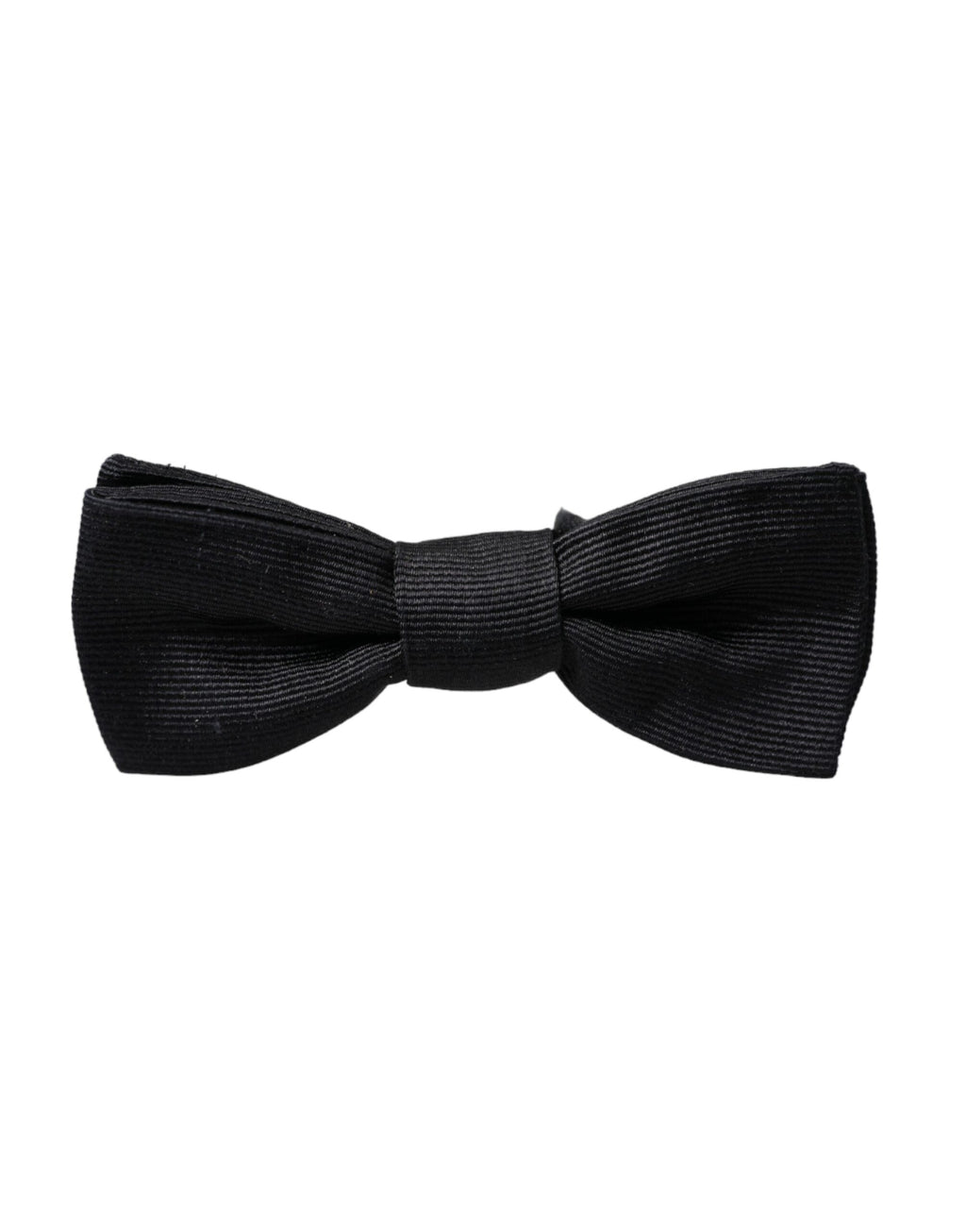 Dolce & Gabbana Schwarze Seide Verstellbare Hals Männer Fliege