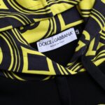 Dolce & Gabbana Schwarzes Logo-Sweatshirt aus Baumwolle mit Kapuze Pullover