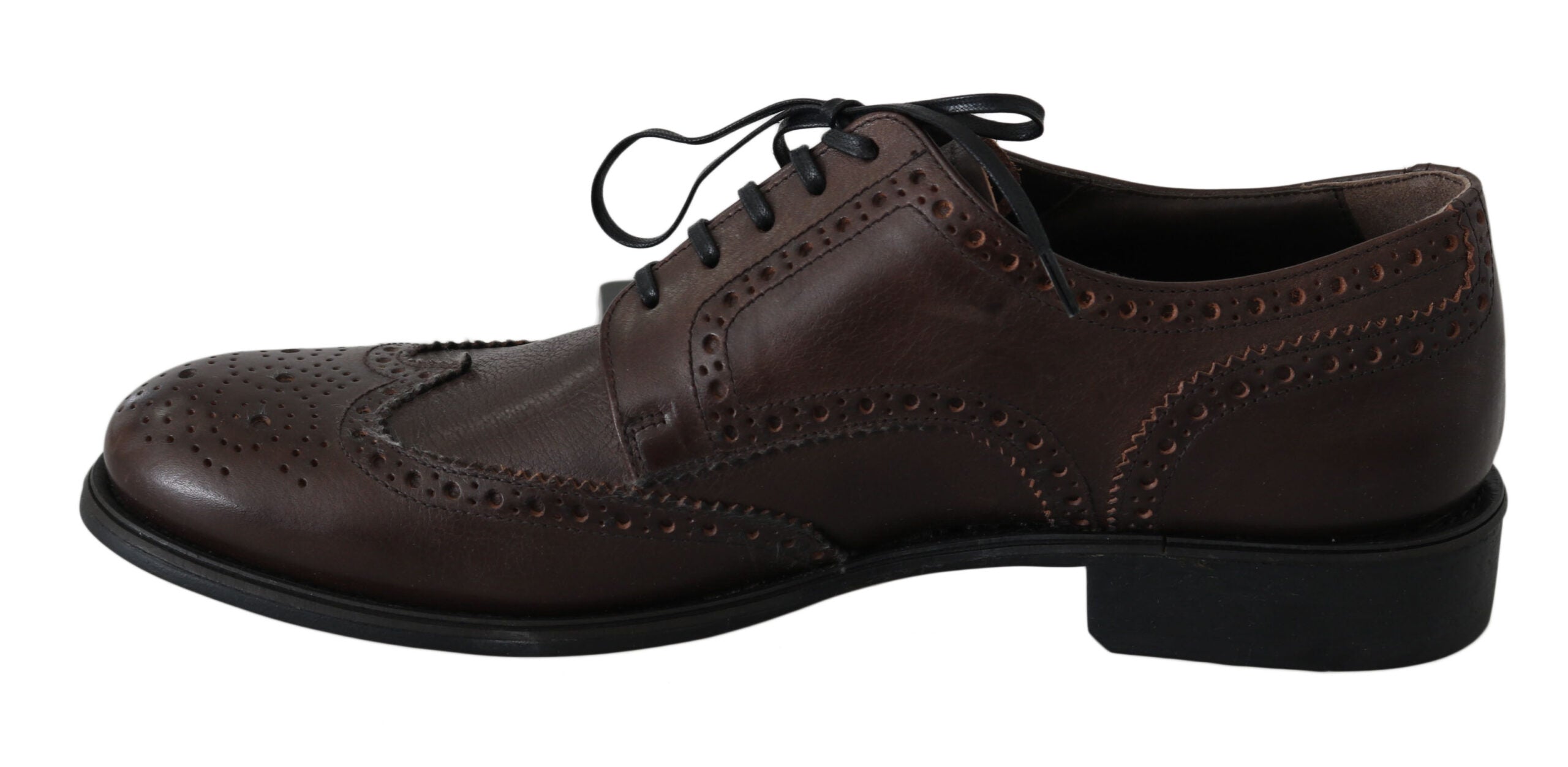 Dolce & Gabbana Braune Leder Brogue Derby Dress Schuhe