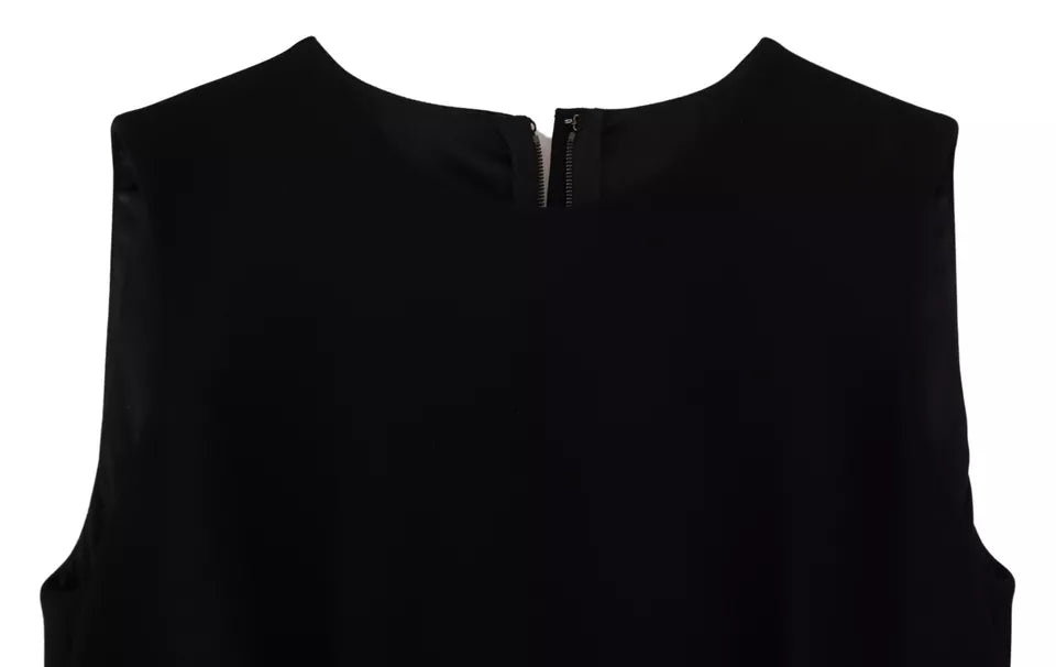 Dolce & Gabbana Schwarzes Kleid Etuikleid aus Viskose